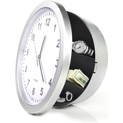Afbeelding van Verborgen Wandklok Secret Safe Box voor het opbergen van geld, sieraden, waardevolle spullen