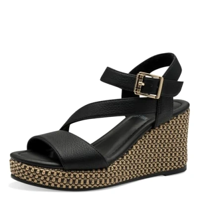 Afbeelding van s.Oliver Dames 5 28707 44 damessandalen, zwart., 40 EU