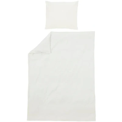Afbeelding van Meyco Home Uni dekbedovertrek eenpersoons offwhite 140x200/220cm