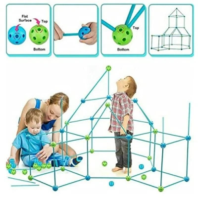 Afbeelding van TLHWIN Sterke bouwsets voor kinderen, educatief speelgoed, knutselspeelgoed, knutselsets, bouwspeelgoed, verjaardagscadeau kinderen (88 stuks)