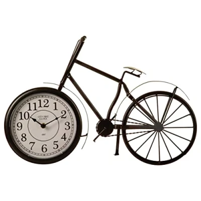 Afbeelding van Tafelklok Wandklok met Zichtbare Bewegende Tandwielen 35cm x 41cm