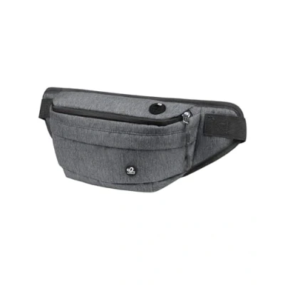 Afbeelding van WATERFLY Heuptas voor heren en dames, groot: heuptas, sporttas, riem, mobiele telefoon, waterdicht, rugzak, outdoor, hond, heup, taille, nylon, werk, festival, fanny pack, grijs.