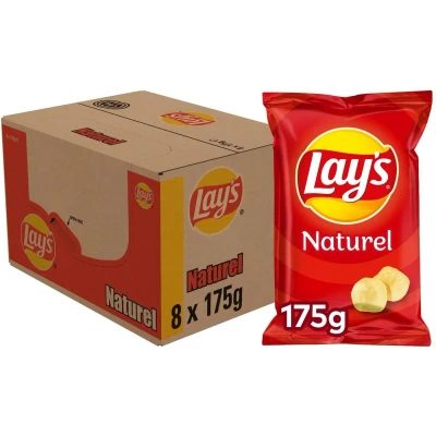 Afbeelding van Lay&#039;s Naturel 8x175g