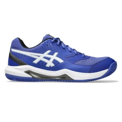 Afbeelding van Asics GEL Dedicate 8 CLAY Tennisschoenen voor kleibanen, Heren, Maat: 40.5, Dark cobalt/white Imitatieleer/ textiel