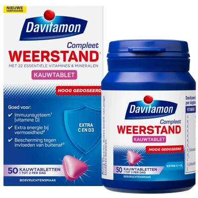 Afbeelding van Davitamon Compleet Weerstand Forte Kauwtablet