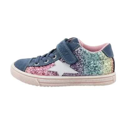 Afbeelding van Lurchi Salita Sneakers laag Dark blue/multicoloured voor kinderen, Maat: 26, blue/multi coloured Leer/ synthetisch