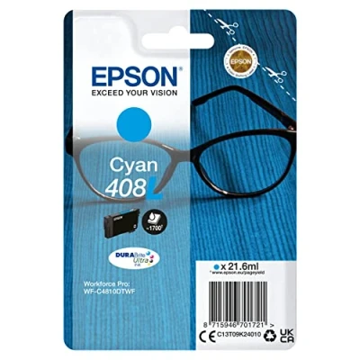 Afbeelding van Epson 408L (C13T09K24010) Inktcartridge Cyaan Hoge capaciteit