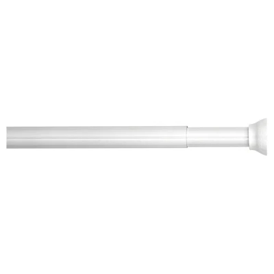Afbeelding van Sealskin Douchegordijnstang verstelbaar 110 185cm 20 mm Aluminium Wit
