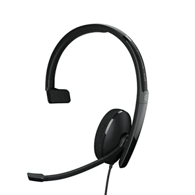 Image de EPOS ADAPT 130T USB II 100 Series micro casque sur oreille filaire A noir Certifié pour Microsoft Teams, Optimisé la CU