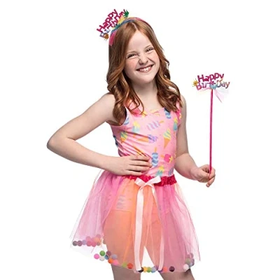 Afbeelding van Boland Set Fee &#039;Happy Birthday&#039; Roze Kinderen Vrouwen Verjaardag