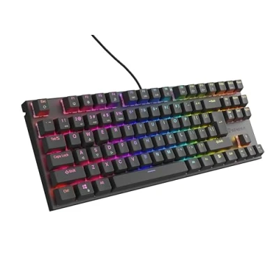 Afbeelding van GAMING KEYBOARD GENESIS THOR 303 TKL BLACK US LAYOUT RGB BACKLIGHT MECHANICAL SILENT SWITCH HOT SWAP