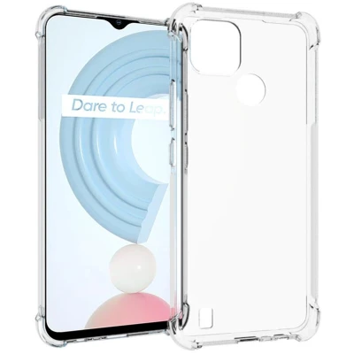 Afbeelding van iMoshion Hoesje Geschikt voor Realme C21 Siliconen Shockproof Case Transparant