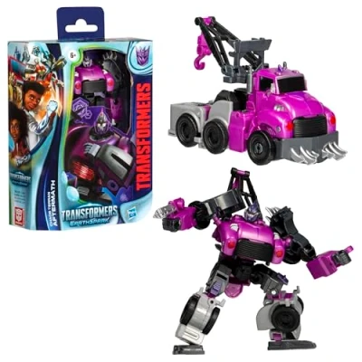 Afbeelding van Transformers EarthSpark Deluxe Class Chaos Terran Aftermath actierobot figuur, 12,7 cm, interactief speelgoed voor jongens en meisjes vanaf 6 jaar