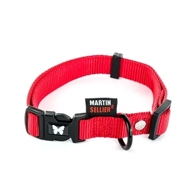 Afbeelding van Martin Sellier Halsband Nylon Rood Verstelbaar 16 MMX30 45 CM (366253)