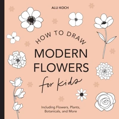 Afbeelding van How to Draw Modern Florals for Kids
