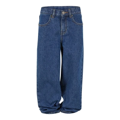 Afbeelding van Urban Classics Straight leg jeans voor kinderen, Maat: 122/128, Mid indigo washed
