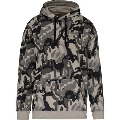 Afbeelding van Kariban Herensweater met capuchon K476 Grey Camouflage