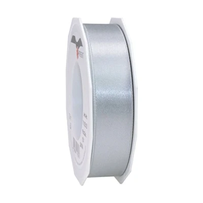Afbeelding van C.E. Pattberg Cadeaulint van sterling zilver, gesatineerd, voor geschenkverpakkingen, 2,5 cm breed, decoratielint alle gelegenheden