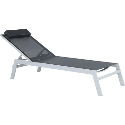 Afbeelding van CATANIA Strandstoel Zwart Polyester