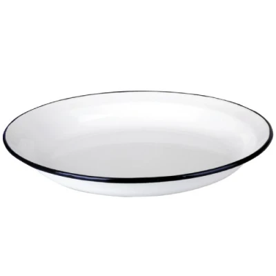 Afbeelding van Ibili 912936 bord van geëmailleerd staal, 36 cm, wit