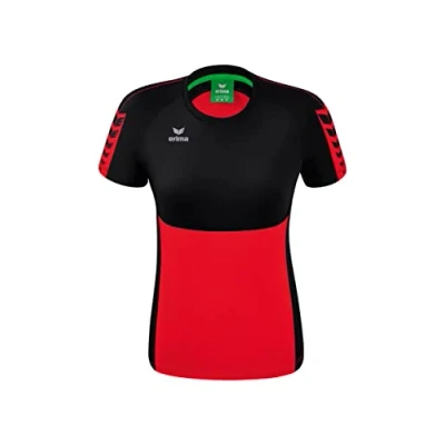 Afbeelding van Six Wings T shirt dames rood/zwart / 38