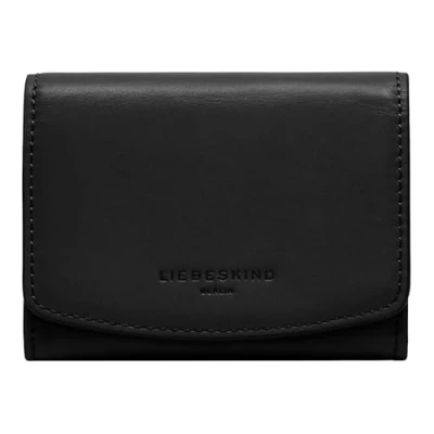 Afbeelding van LIEBESKIND BERLIN Leren Portemonnee Ezra 2 Calf Optic Louisa Purse Black Zwart