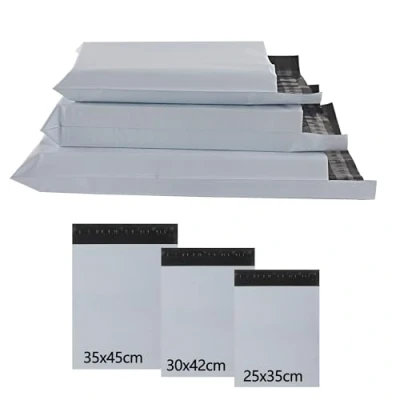Afbeelding van huruirui Set van 30 verzendtassen voor kleding, kunststof, ondoorzichtig, zelfklevend, 25 x 35 cm, 42 45 cm