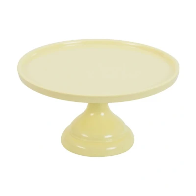 Afbeelding van Taartplateau Geel Melamine Ø23,5x12cm