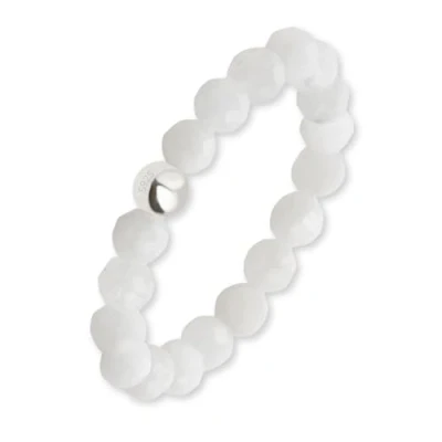 Afbeelding van GD GOOD.designs EST. 2015 Natuursteen Kralen Ring Vrouwen Elastische Parel Facet Angst Ring, Steen,