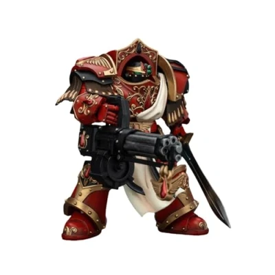 Afbeelding van Joy Toy (CN) Warhammer The Horus Heresy Action Figure 1/18 Blood Angels Crimson Paladins Squad Paladin met Iliastus Assault Cannon 14 cm Figuur