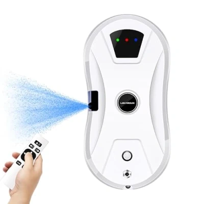 Afbeelding van LIECTROUX YW610 Raamreiniger, ultrasoon watersproeien, droog en nat reinigen, AI route, afstandsbediening