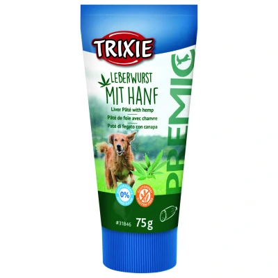 Afbeelding van Trixie Premio Leverpaté Met Hennep Hondensnacks Leverworst 75 g
