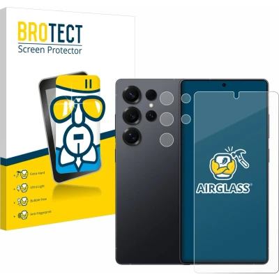 Afbeelding van BROTECT Screenprotector voor Samsung Galaxy S25 Ultra Enterprise Edition (Voor+Camera) Folie Beschermfolie Beschermglas transparant