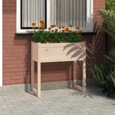 Afbeelding van Plantenbak 78x40x81 cm massief grenenhout