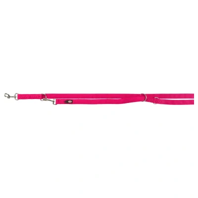 Afbeelding van Trixie Hondenriem Premium Verstelbaar Tweelaags Fuchsia 200X2,5 CM (403187)