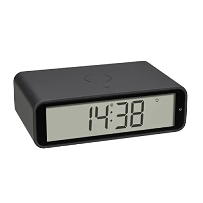 Image de TFA Dostmann 60.2560.10 radiopiloté(e) réveil anthracite Heures de 1