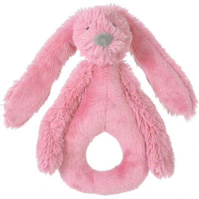 Afbeelding van Happy Horse Konijn Richie Rammelaar Donkerroze Baby cadeau