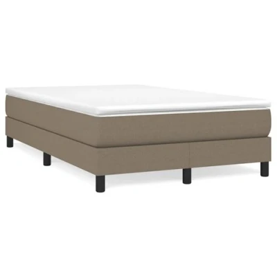 Image de vidaXL Sommier à lattes de lit avec matelas taupe 120x190 cm tissu