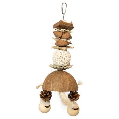 Afbeelding van Back Zoo Nature Mixed Tower with Cups Vogelspeelgoed Papegaaien speelgoed Parkieten
