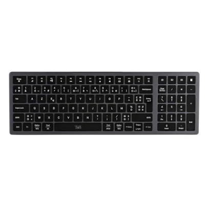 Image de Clavier sans fil Azerty Français T&#039;n&#039;b iClick Bluetooth Gris