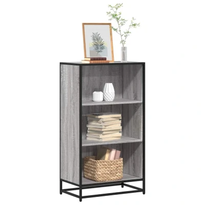 Afbeelding van vidaXL Boekenkast 60x35x107,5 cm bewerkt hout grijs sonoma eikenkleur