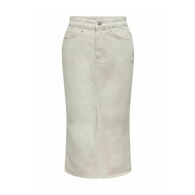 Afbeelding van ONLY Onlbianca REA NOOS Jeansrok, Dames, Maat: XS, Ecru