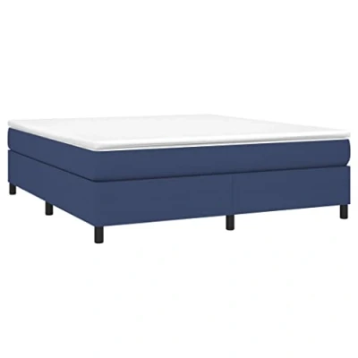 Afbeelding van Boxspringframe stof blauw 180x200 cm
