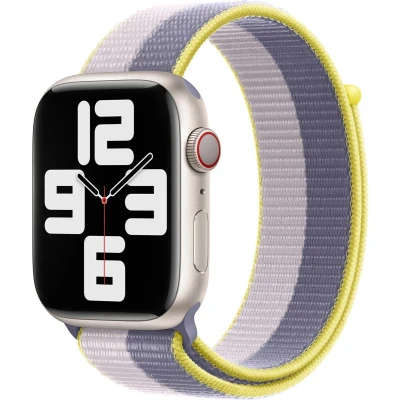 Afbeelding van Apple origineel Sport Loop Watch 42mm / 44mm 45mm 49mm Lavender Gray Light Lilac MN5R3ZM/A