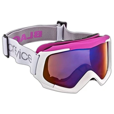Afbeelding van Black Cap Crevice Skibril voor dames, één maat, wit wit/roze