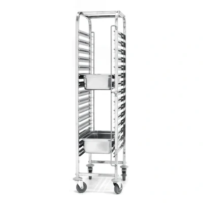 Afbeelding van Hendi Regaalwagen 15 x GN 1/1, RVS, 45(b)x61,5(d)x169,5(h)cm, 810613