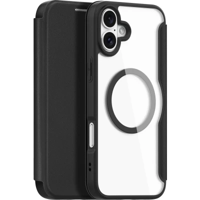 Afbeelding van Dux Ducis Skin X Pro Series Book Case MagSafe Compatible Geschikt voor iPhone 16 Plus Hoesje Zwart