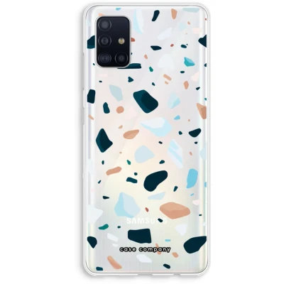 Afbeelding van Case Company® hoesje geschikt voor Samsung Galaxy A51 4G Terrazzo N13 Soft Cover Telefoonhoesje Bescherming aan alle Kanten en Schermrand