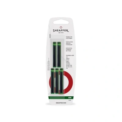 Afbeelding van Sheaffer Skrip inktpatronen voor vulpen, groen, 5 stuks