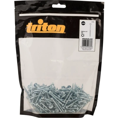 Afbeelding van Triton Zinken pocket boring schroeven met sluitring kop, grof P/HC 8 x 1 1/4&quot;, 250 pak
